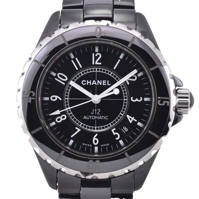 with paper CHANEL J12 H0685 Date black ceramic Automatic Men's Watch B#143681 - Image 1 of 4