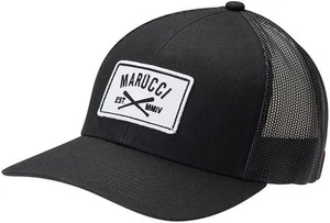 MARUCCI ' CROSS PATCH TRUCKER SNAPBACK HAT ' YOUTH ' ONE SIZE ' BLACK - Picture 1 of 5