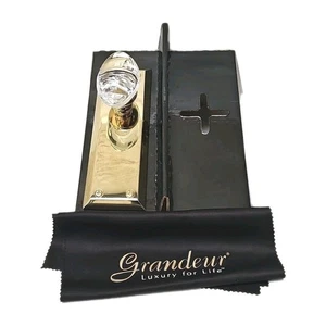 Grandeur Single Dummy, Lifetime Messing Fifth Ave Platte mit Provence Kristall Knopf - Bild 1 von 10