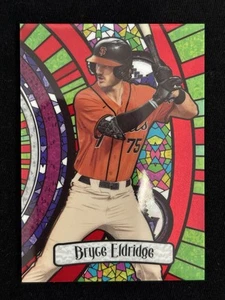 2023 Bowman Chrome Bryce Eldridge Stained Glass Red Refractor Rookie RC /5 🔥⚾️ - Picture 1 of 2