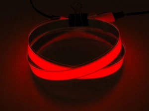 [ Adafruit ] Red Electroluminescent (EL) Tape Strip - 100cm w/two connectors - Picture 1 of 2