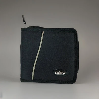 Vtg NOS Case Logic Leather Cd Case Wallet 24 Slots AV Pro Series 1999 Y2K - Image 1 of 4