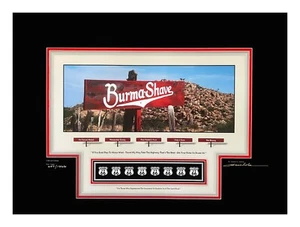 Burma Shave Signed Limited Edition by Thomas O. Nichols Ready to Frame - Picture 1 of 3