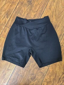 Mädchen Jugend Kinder Spandex schwarz Shorts Volleyball Bahn Langlauf Größe 10 - Bild 1 von 2