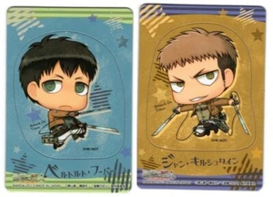 2 pcs magnet Attack on Titan anime Shingeki no Kyojin Bertolt Hoover Jean - Picture 1 of 3