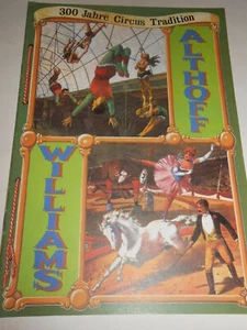 PROGRAMME CIRQUE/CIRCUS PROGRAM 1977 CIRCUS Williams ALTHOFF 3 Cardonas - Imagen 1 de 1