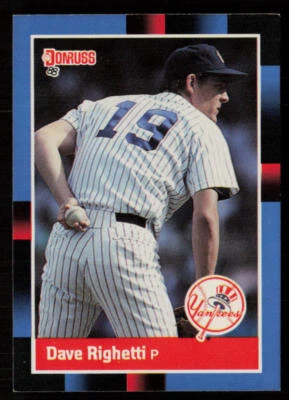 Dave Righetti 1988 Donruss #93 New York Yankees Baseball Card - Image 1 of 2