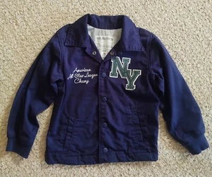 Carters - Boys Sz 5 - NY American All-Star League Champ, Lightweight Blue Jacket - Picture 1 of 13