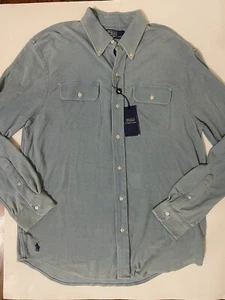 Polo Ralph Lauren Classic Fit Chambray Button Workshirt hellblau Gr. S L NEU - Bild 1 von 9