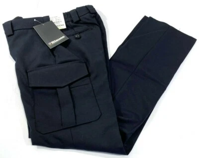 NEW 18x35 BLAUER 8565W WOMENS SIDE POCKET WOOL BLEND PANTS DARK NAVY UNHEMMED - Image 1 of 2
