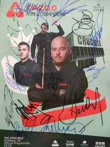 Snooker signed Programme - Picture 1 of 1