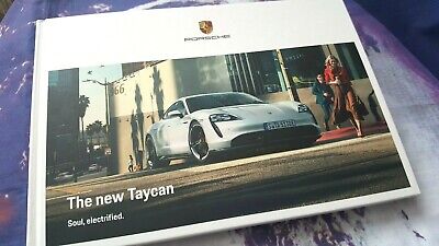 Porsche Taycan UK Sales Brochure - 10/2019 - 85pgs - Hardback • 12.69€