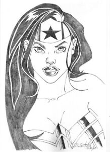 Wonder Woman 02 comics original por Paulo Di Santoro