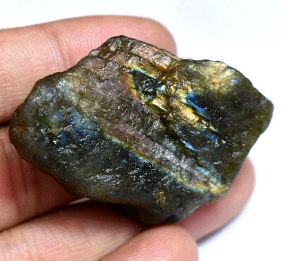 161.75 Ct Natural Fire Labradorite Earth-Mined Madagascar Untreated Loose Rough - Image 1 of 4