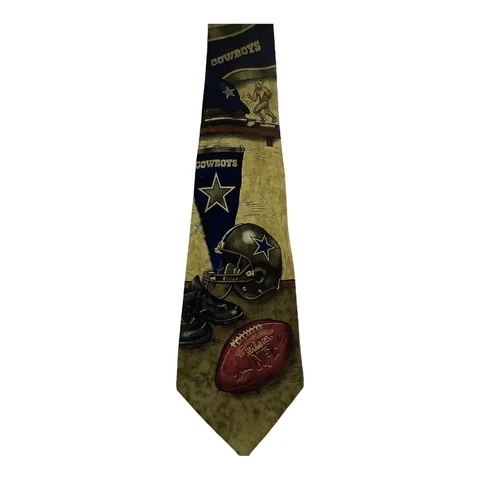 Dallas Cowboys NFL 100% Silk Neck Tie Eagles Wings Cover