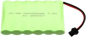 Batteria Ni-MH 7.2V 2400mAh AA per veicoli RC e rock crawler, verde - Photo 1/6