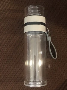 Glass Tea Infuser Bottle Double Wall 15Oz, Water Bottle Tea and Water Separation - Picture 1 of 1