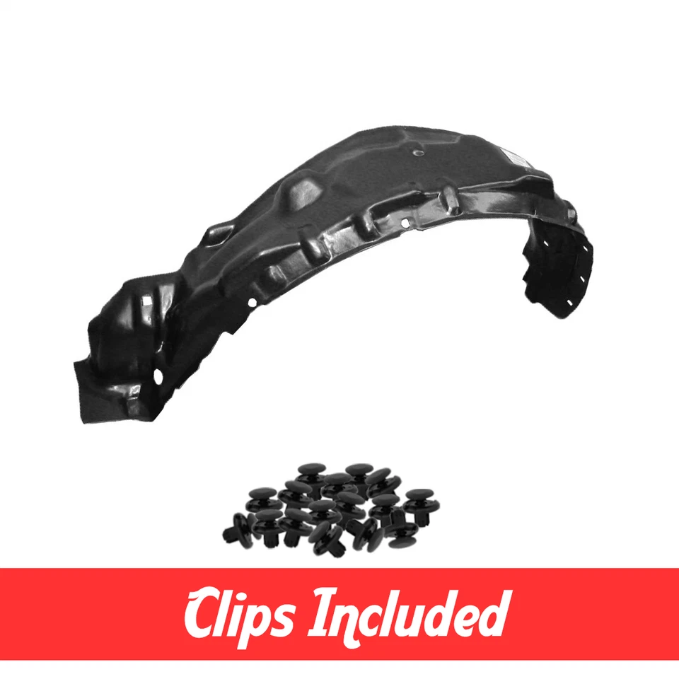 Front Driver Side Fender Liner w/ Clips For 1995-2000 Toyota Tacoma TO1248110 - Imagem 1 de 4