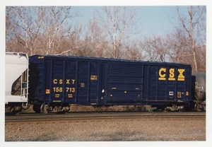 Impresión fotográfica a color CSX Boxcar #158713 ORIGINAL 4x6 - Imagen 1 de 2