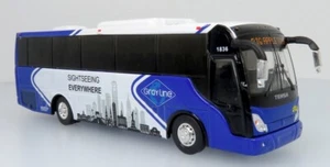 Réplicas icónicas 1:87 TEMSA TS35E Coach: línea gris ciudad de Nueva York - Imagen 1 de 4