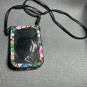 Madden Girl Cellphone Holder Crossbody Bag Womens Multicolor Floral Print - Picture 1 of 5