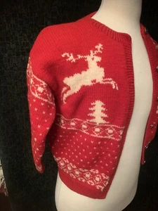 One Of A Kind Vintage Christmas Sweater -  Size Medium (youth?) - Picture 1 of 4