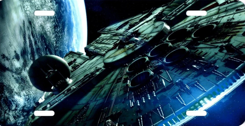 Halcón Milenario en el Espacio Star Wars Foto a Color Letrero Oficial Placa NUEVO Foto 1 de 1