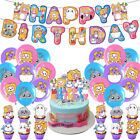 Characters Happy Birthday Decorations Bunting Banner Balloons Hanging DIY