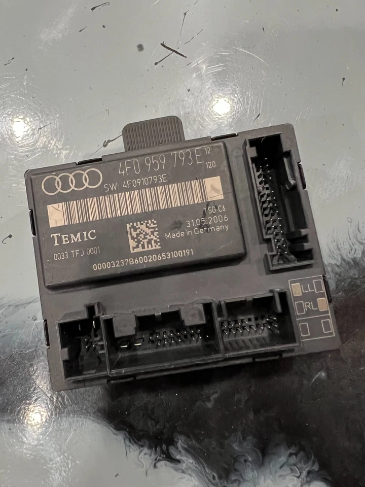 2006-2008 AUDI A6 C6 QUATTRO MÓDULO DE CONTROLE DE PORTA FRONTAL ESQUERDA DO LADO DO MOTORISTA FABRICANTE DE EQUIPAMENTO ORIGINAL* - Imagem 1 de 1