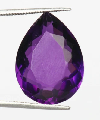 AAA+ Purple Amethyst 38.90 Ct. Pear Faceted Cut Loose Gemstone Gifts For Women - Image 1 of 4