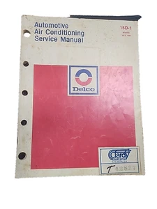 Vintage Delco Air Conditioning Service Manual 15d-1 from 1970s - Picture 1 of 6
