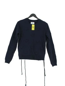 Zoe Karssen Women's Hoodie S Blue Cotton with Polyester Pullover - Picture 1 of 6