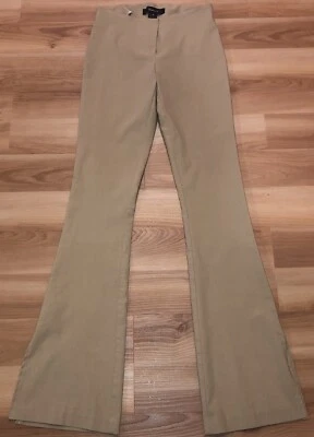 Arden B. Tan Y2K Split Leg Slacks Women’s Size 2 Slim Fit (see note - 0 or 00) - Image 1 of 4