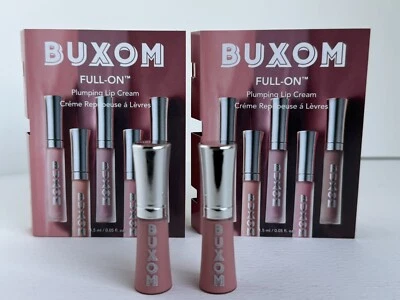 2 X Buxom Full-On Plumping Lip Cream in White Russian Shade | Travel Size 1.5 ml - Image 1 of 4