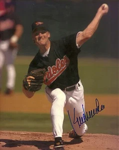 KENT MERCKER BALTIMORE ORIOLES SIGNED AUTOGRAPHED 8x10 PHOTO W/COA - Picture 1 of 1