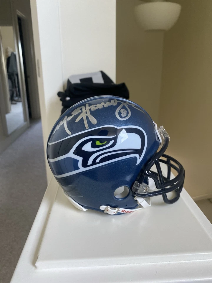 Minicasco firmado coleccionable Matt Hasselbeck Seattle Seahawks Foto 1 de 4