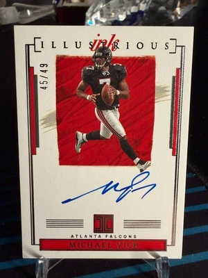 💎 2022 Panini Impeccable Illustrious Ink Michael Vick Auto /49 – Falcons Legend - Image 1 of 2