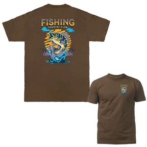 Fishing Club Legends Barschangeln Outdoor Sport T-Shirt - Bild 1 von 17