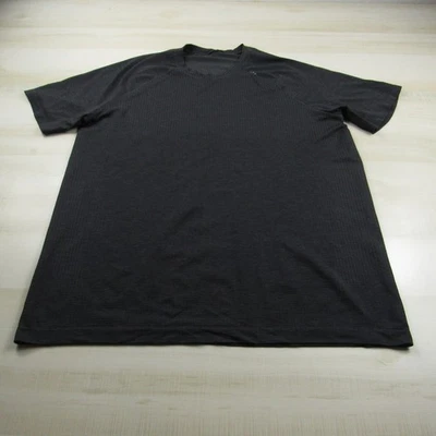 Camisa Lululemon Para Hombre Extra Grande Negra Gris Tech Performance Elastizada Gimnasio Entrenamiento Foto 1 de 4