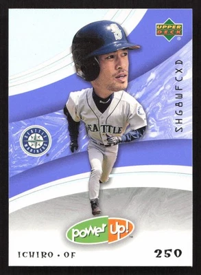 2004 Upper Deck Power Up Ichiro Suzuki Lavender 250 Points #12 Card - Image 1 of 2