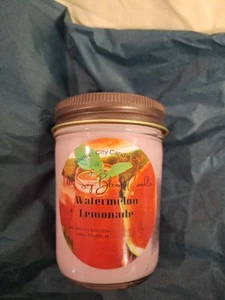 100 % Soy Blend Wax Candle, Watermelon Lemonade, 8oz, Hand-Poured, - Picture 1 of 3