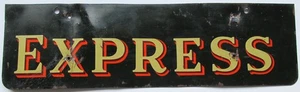 ORIGINAL "EXPRESS" Railroad Sign From Railway Express Truck - Picture 1 of 4