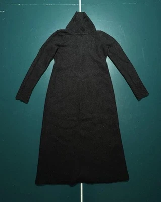 Ralph Lauren Sweater Dress Women’s Large Black Merino Wool Rabbit Hair Preppy - Image 1 of 4
