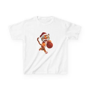 Christmas Tiger Kids Tee, Holiday Shirt, Kids Graphic Tee, Fun Family [...] - Picture 1 of 21