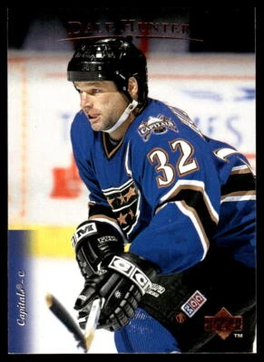 1995-96 Upper Deck #442 Dale Hunter Washington Capitals Hockey Card - Image 1 of 2
