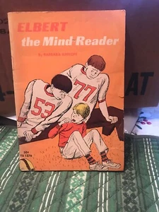 1968 ELBERT THE MIND READER PAPERBACK Scholastic,1st printing,football,b.rinkoff - Picture 1 of 5