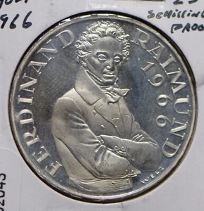 Austria 1966 FERDINAND RAIMUND 25 Schilling 292043 combine shipping - Picture 1 of 2