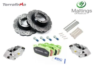 KIT DE FRENOS DELANTEROS DEFENDER RENDIMIENTO RENDIMIENTO RENDIMIENTO VENTILADOR + ONDULADO - Imagen 1 de 1