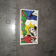 1990 TMNT Ninja Turtle - DIMENSION X GETAWAY #4 TURTLES MEET HIPPO trading card