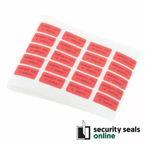 30mm x 15mm Red Tamper Evident Warranty VOID Label, Pack of 100 - Picture 1 of 2